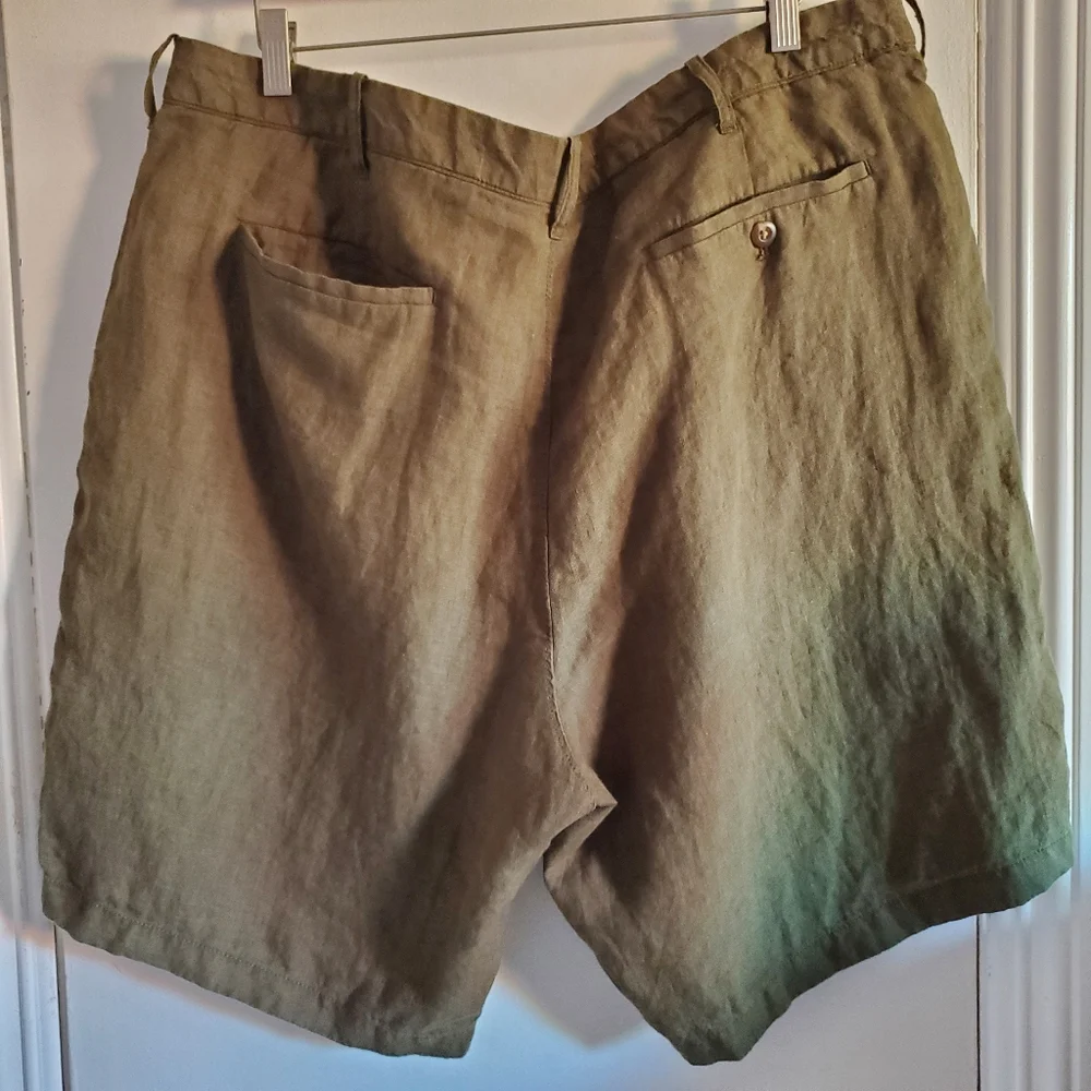 J.crew Men's 100% Linen Shorts Waist 40 9
